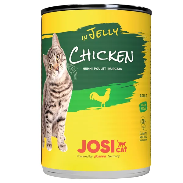 Paquet économique JosiCat en gelée 24 x 400 g - Poulet