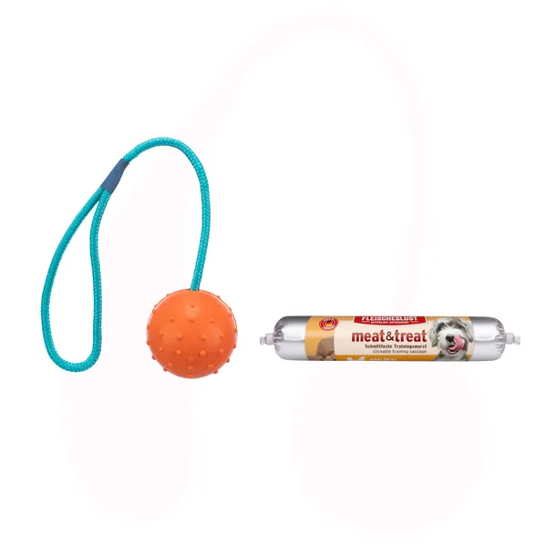Saucisse Fleischeslust Meat & trEAT Single Shot pour chien - volaille, 3 x 80 g