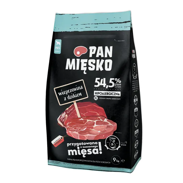 Pan Mięsko XL porc, sanglier - lot % : 2 x 9 kg