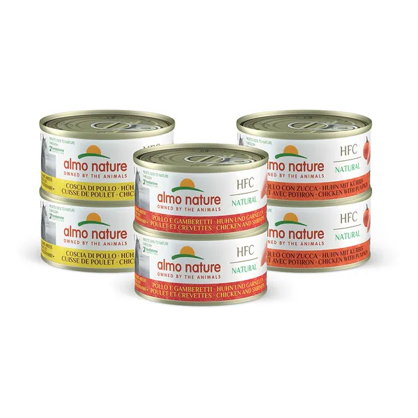 Almo Nature 6 x 70 g pour chat - Sélection au poulet (3 variétés)