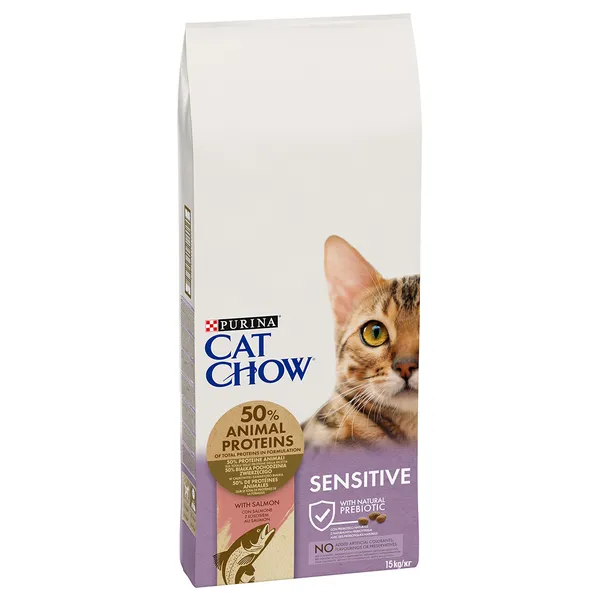PURINA Cat Chow Special Care Sensitive, saumon - 15 kg