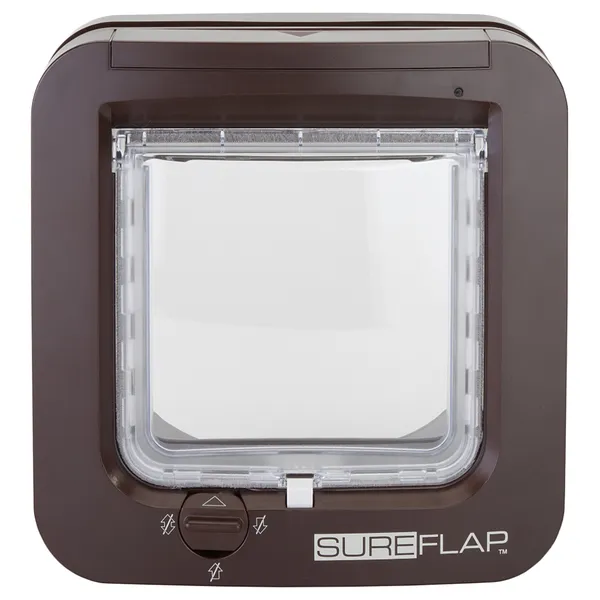 Chatière SureFlap à puce électronique, marron - pour chat