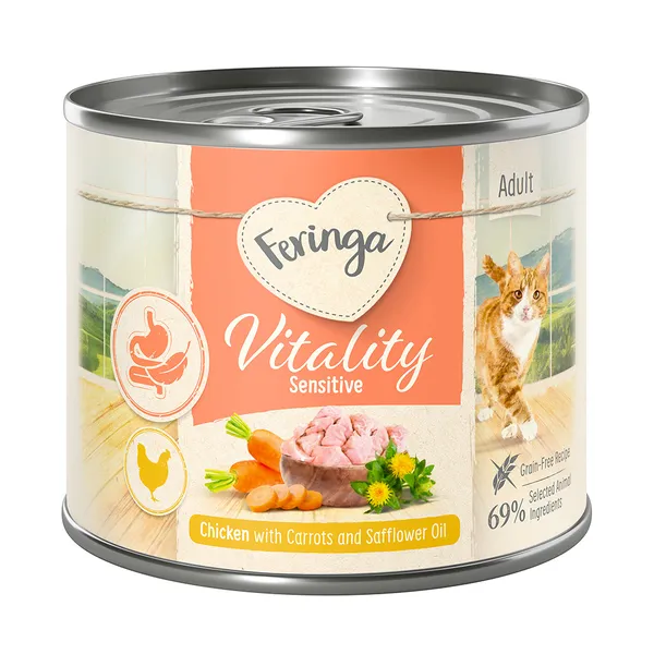 Lot Feringa Vitality Sensitive pour chat - 12 x 200 g