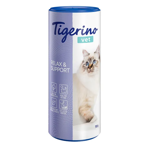 700 g Tigerino Vet supplément de litière pour chat – Relax & Support