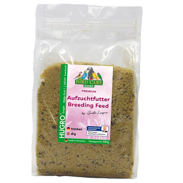 Lot économique : 2 x 500 g Nourriture d’élevage sèche Hugro