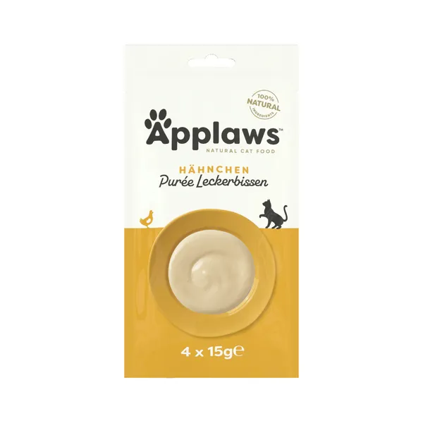 Applaws Purée pour chat - poulet (4 x 15 g)