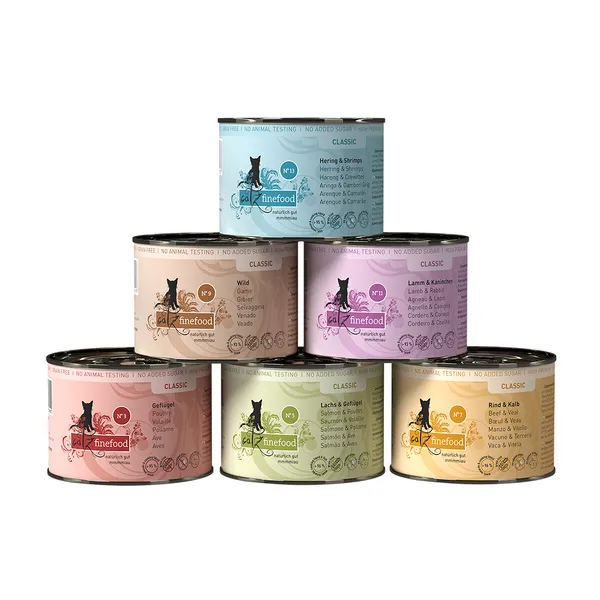 Catz finefood lot mixte II (6 variétés) - Pâtée pour chat