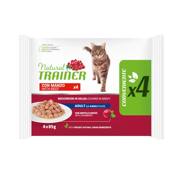 Natural trainer adulte  - 4 x 85 g bœuf