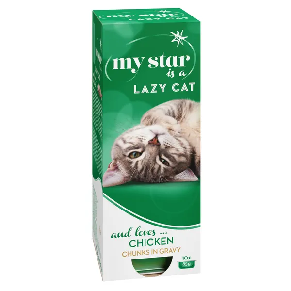 Poulet My Star is a Lazy Cat - Sachets et Boîtes pour Chat