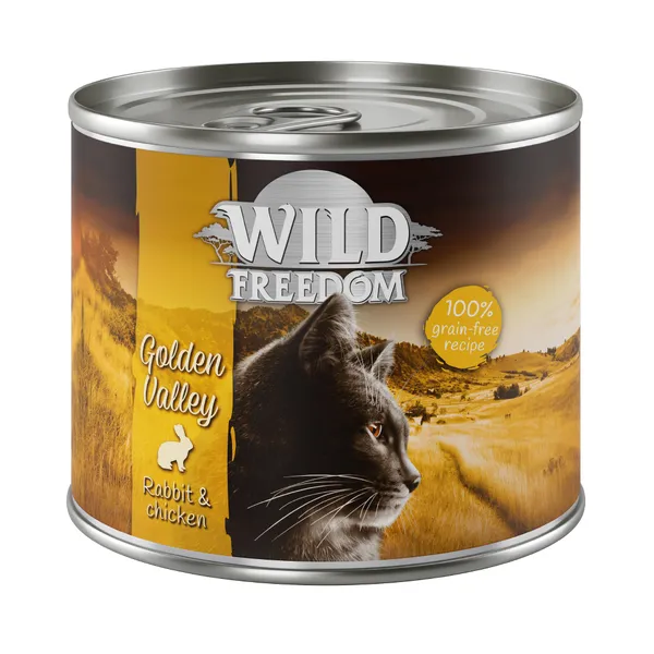 Adult : Golden Valley - lapin, poulet Wild Freedom pour chat + 2 boîtes offertes !