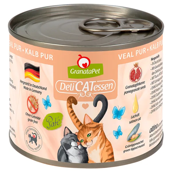 Veau pur DeliCatessen GranataPet Nourriture humide pour chat