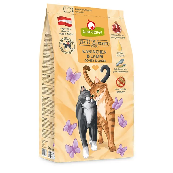 1,8kg GranataPet DeliCatessen Adult lapin, agneau - Croquettes pour chat