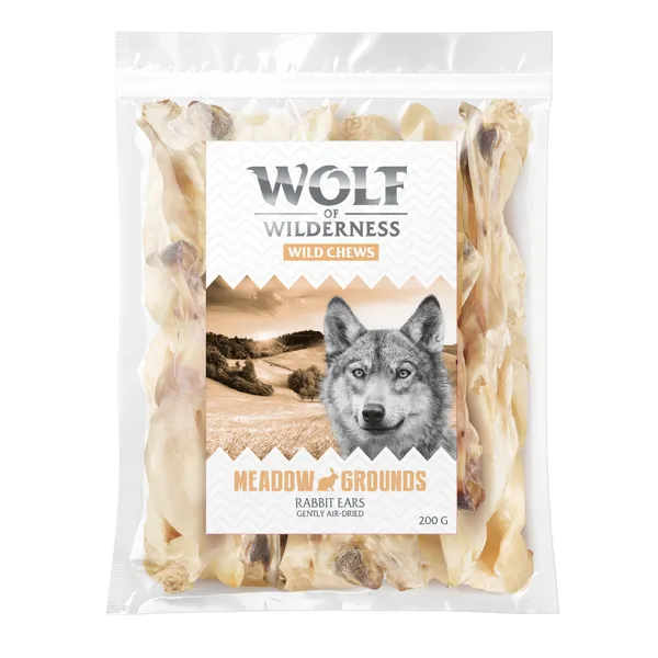 Wolf of Wilderness Oreilles de lapin pour chien - 400 g