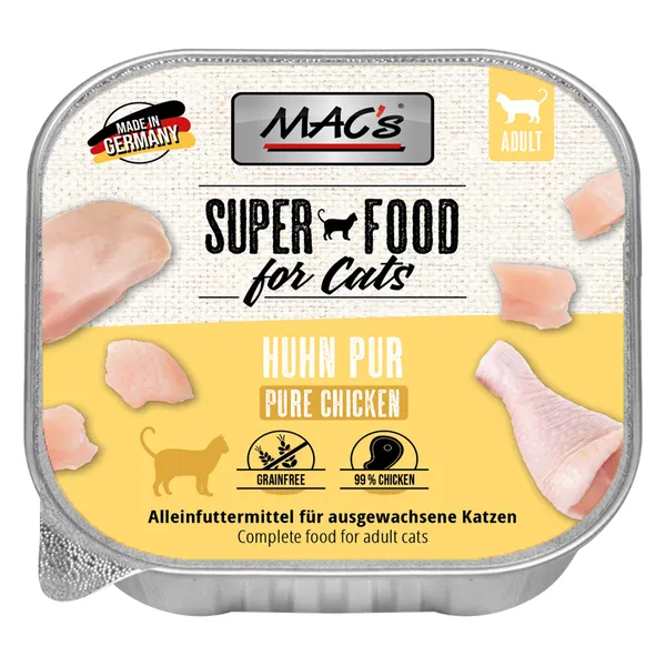 MAC's 16 x 85 g pour chat - pur poulet