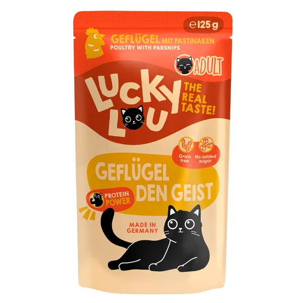 125g Lucky Lou Adult nourriture pour chat humide