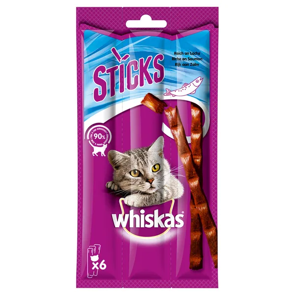 Whiskas Sticks 14 x 36 g - riches en saumon (14 x 36 g)
