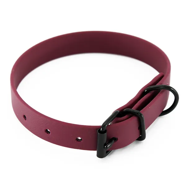 Heim collier BioThane, bordeaux 28-35cm tour de cou, B19mm chien