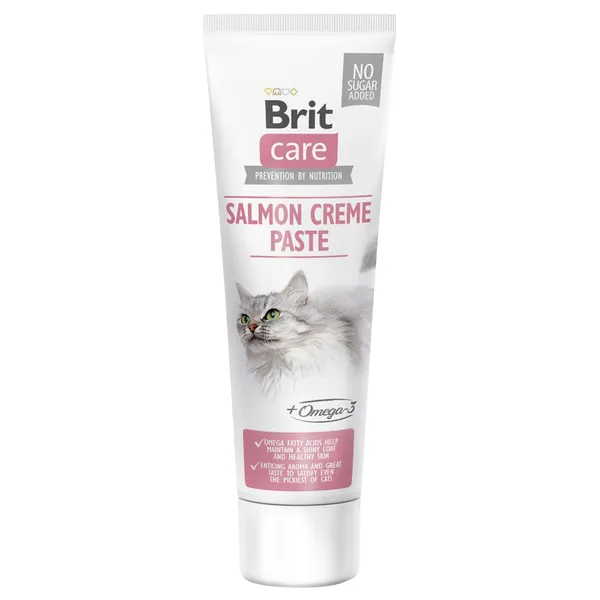 100g pâte pour chat saumon crème Brit Care