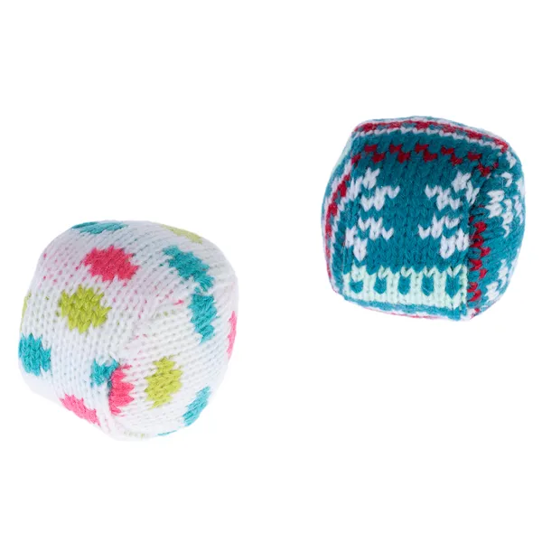 Boules de laine hivernales TIAKI pour chat - lot de 2