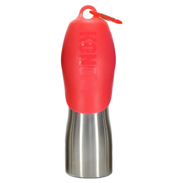 Gourde en acier inoxydable rouge KONG H2O env. 740 ml, pour chien