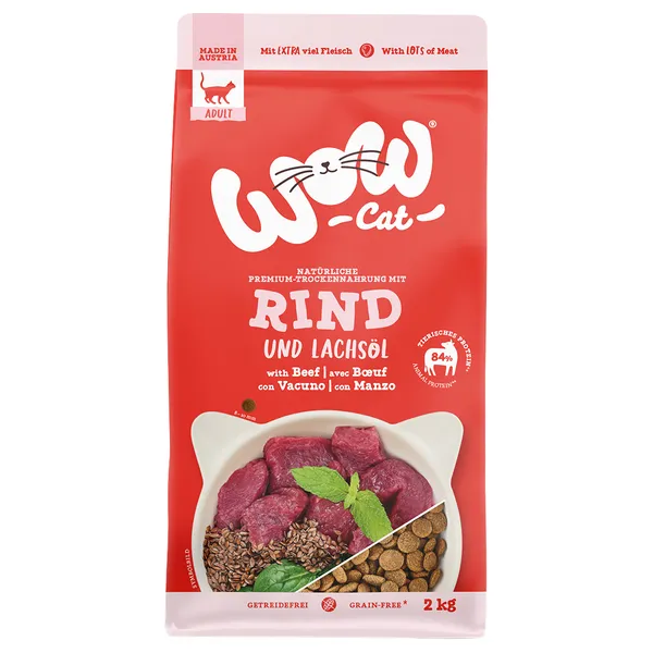 WOW Cat Adult bœuf - 2 kg