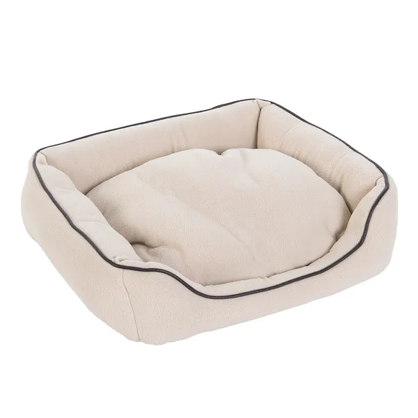 Panier chat Housse en polaire Coussin réversible L50xl45xH 15 cm Beige Vanilla