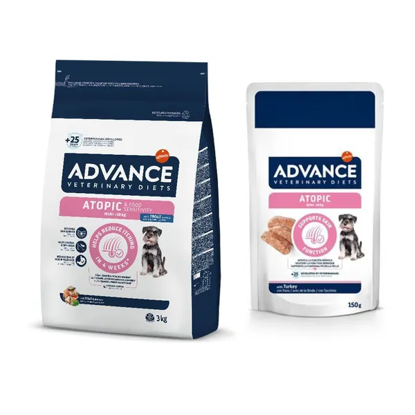 Advance Nourriture À La Truite Atopique Pour Petits Chiens 3 Kg