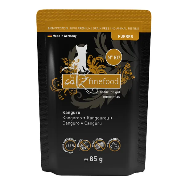 8x85g kangourou No. 107 Purrrr - Catz finefood - Nourriture pour Chat