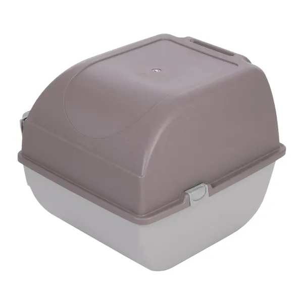Roll'n clean Omega Paw Maison de toilette auto-nettoyante - Couleur  taupe/gris