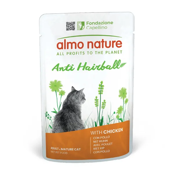 Anti Hairball poulet Almo Nature Holistic - Pâtée pour chat