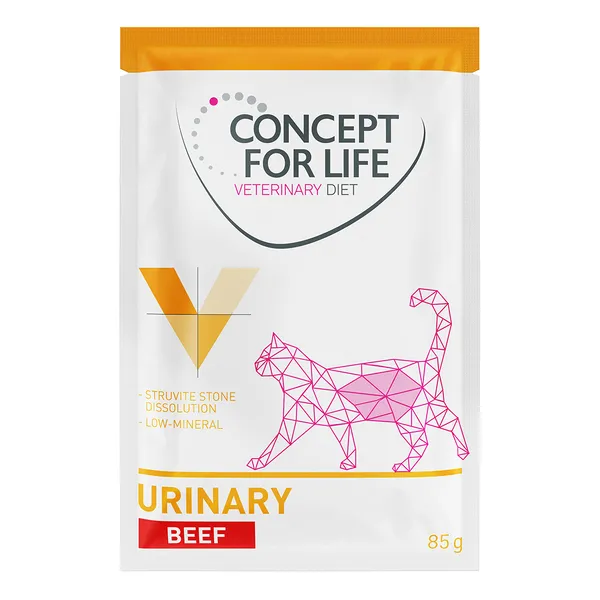 Concept for Life Veterinary Diet Urinary bœuf pour chat - 12 x 85 g