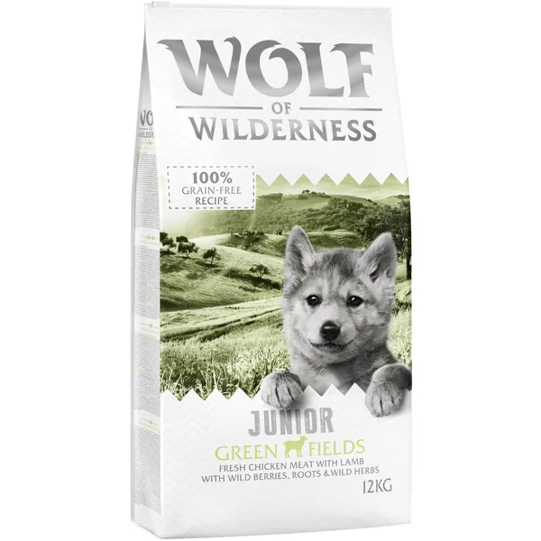 Little Wolf of Wilderness Junior Green Fields, agneau pour chiot
