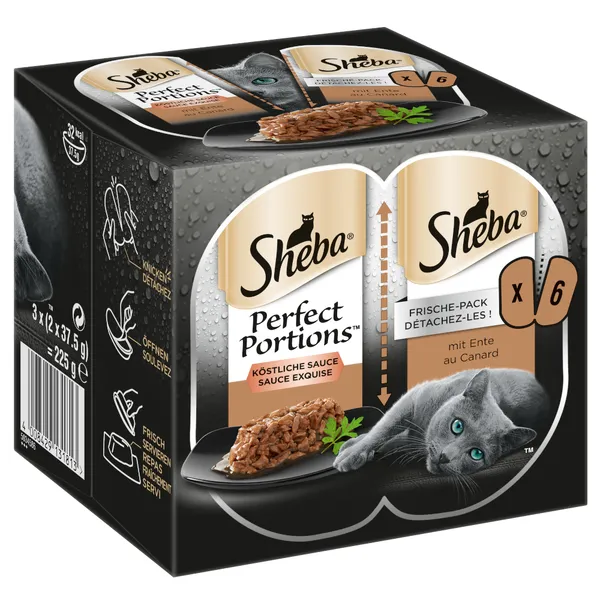 Sheba Perfect Portions canard - Pâtée pour chat