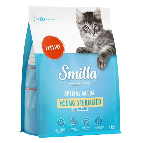 Smilla Young Sterilised volaille pour chat - 1 kg