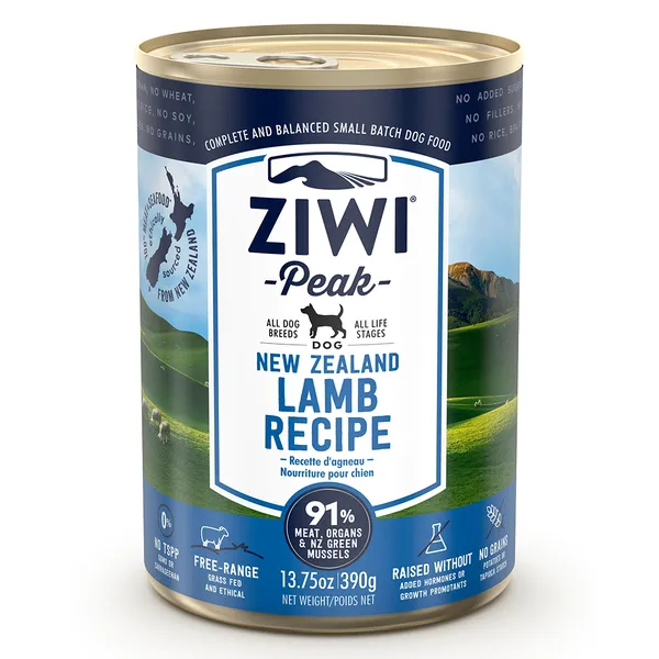 390g Ziwi Peak avec agneau nourriture pour chien humide