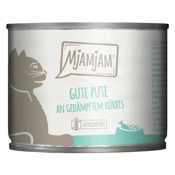 MjAMjAM 24 x 200 g pour chat - dinde, potiron