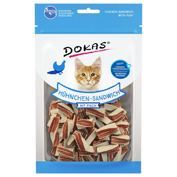 Sandwich poulet Dokas Friandises à mâcher - Friandises pour chien et chat
