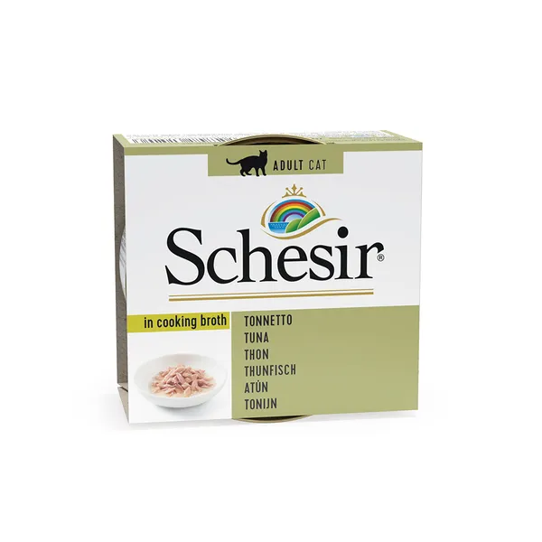 Boîte Chat - Schesir® Thon + bouillon 70g