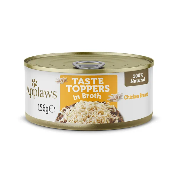Applaws Taste Toppers en bouillon 6 x 156 g pour chien  - poulet