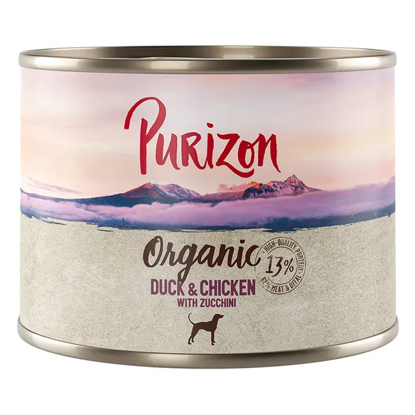 Purizon Organic Bio 6 x 200 g pour chien - canard, poulet & courgettes