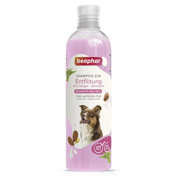Shampooing démêlant beaphar pour chien - 250 mL