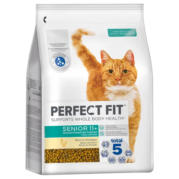 Perfect Fit Senior 11+ riche en poulet pour chat - 2 x 2,8 kg