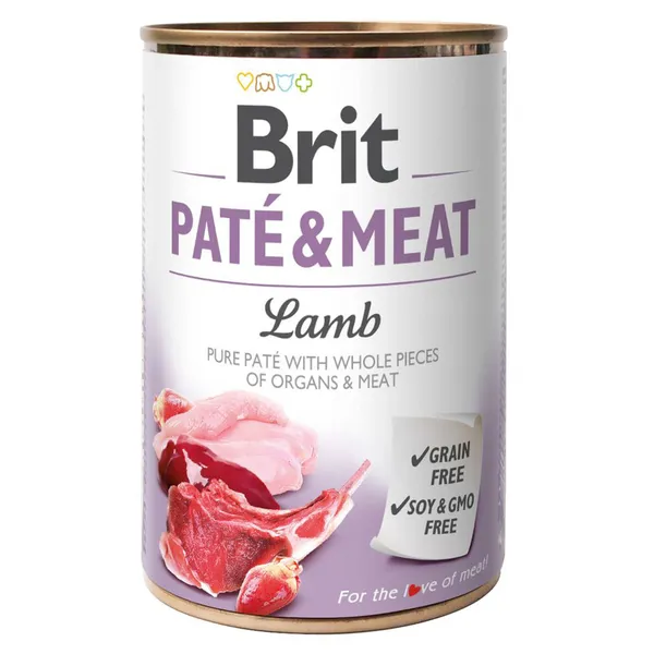 400g Paté & Meat agneau Brit nourriture humide pour chiens