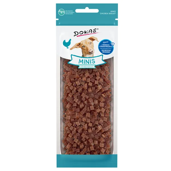 Friandises pour chien Minis filet de poulet Dokas 70&nbsp;g