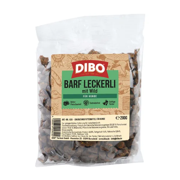 DIBO Friandises BARF au gibier - Friandises pour chien