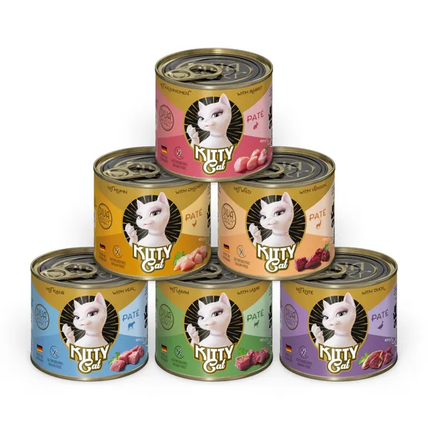 Kitty Cat Adult 6 x 200 g pour chat - lot mixte I (6 variétés)