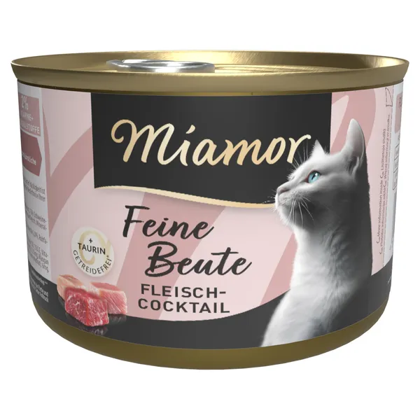 24 x 185g cocktail de viande Miamor Proies fines nourriture humide pour chats