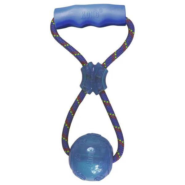 Jouet KONG Squeezz Ball avec poignée 1 KONG Squeezz Ball taille L - pour chien