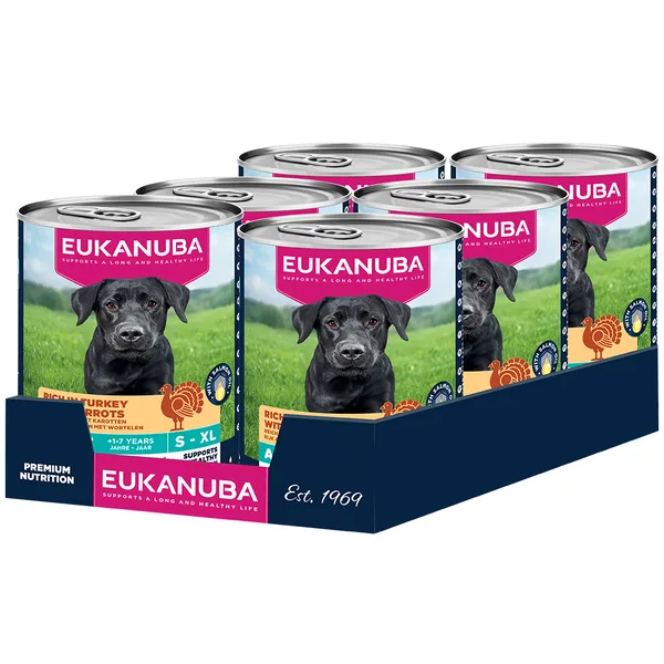 Eukanuba Adult Riche en Dinde et Carottes - 6 x 400 g