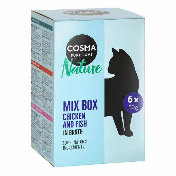 Cosma Nature lot 6 variétés - Pâtée pour chat